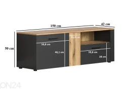 TV-taso Esteban 150 cm