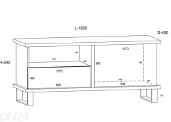 TV-taso Fermoy 120 cm