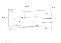 TV-taso Fresh 100 cm
