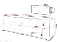 TV-taso Gesita, 141 cm