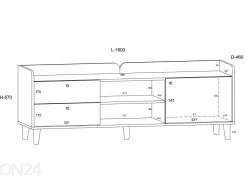 TV-taso Glandore 160 cm