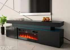 TV-taso Glossa 190 cm + sähkötakka + LED