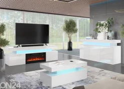 TV-taso Glossa 190 cm + sähkötakka + LED