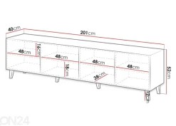 TV-taso Granada 201 cm