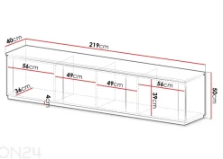 TV-taso Hilafin 219 cm