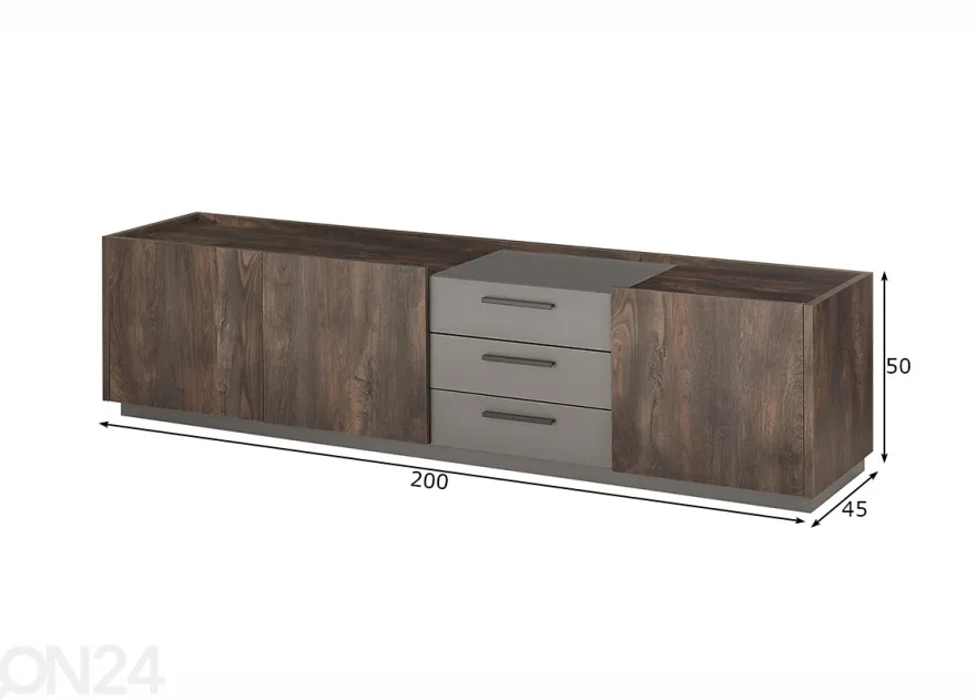 TV-taso Largo 200 cm