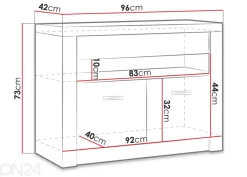TV-taso + LED-valaistus