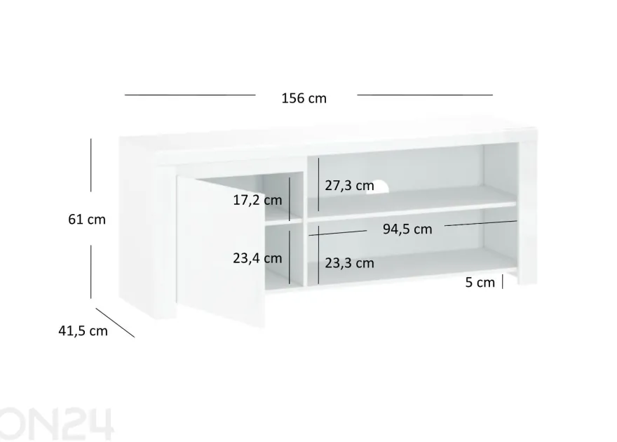 TV-taso Lingo 156 cm