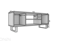TV-taso Lorello 155 cm