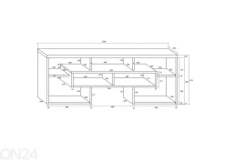 TV-taso Macroom 127 cm