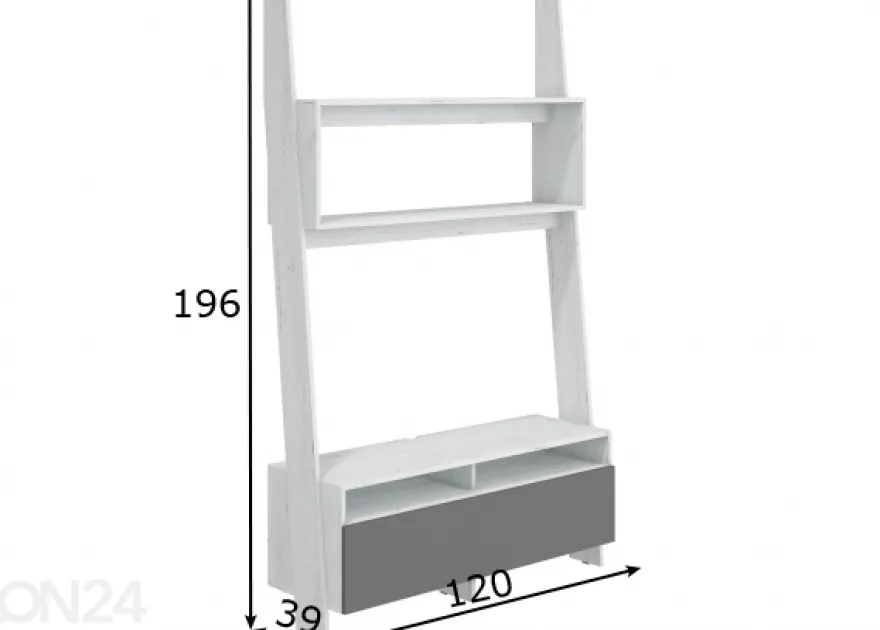 TV-taso Mallow 120 cm