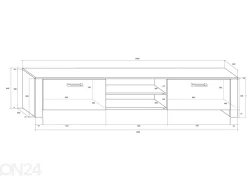 TV-taso Midleton 200 cm