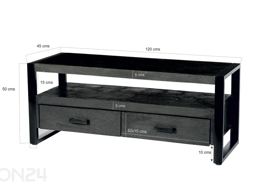 TV-taso Norris 120 cm