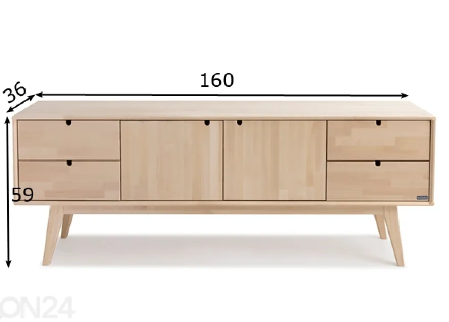 TV-taso Notte, koivu