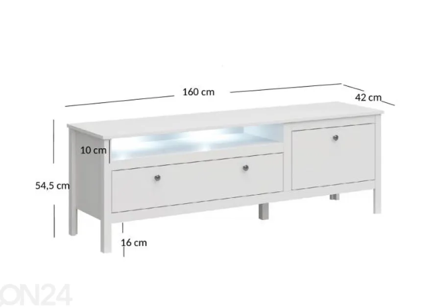 TV-taso Ole 160 cm
