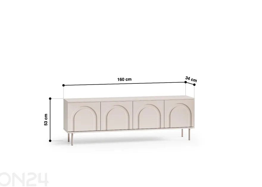 TV-taso Orvella 160 cm