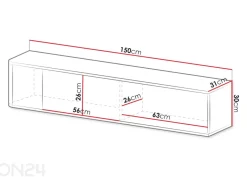 TV-taso Philippe 150 cm