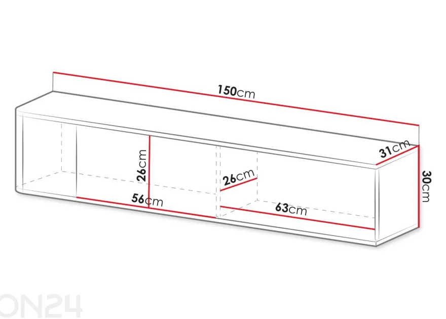 TV-taso Philippe 150 cm