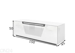 TV-taso pyörillä Venti 150 cm