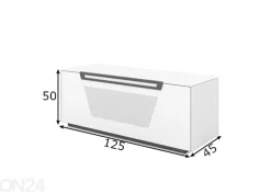 TV-taso pyörillä Venti 125 cm