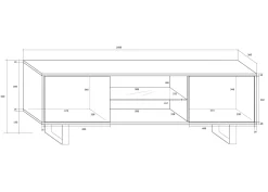 TV-taso Rossca 160 cm