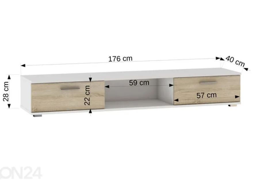 TV-taso Sevilla I 176 cm