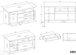 TV-taso Simpel 109 cm