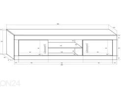 TV-taso Skibbereen 180 cm