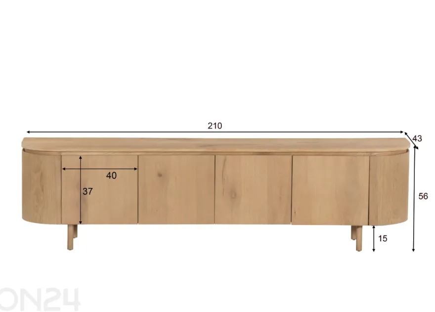 TV-taso Tobago 210 cm