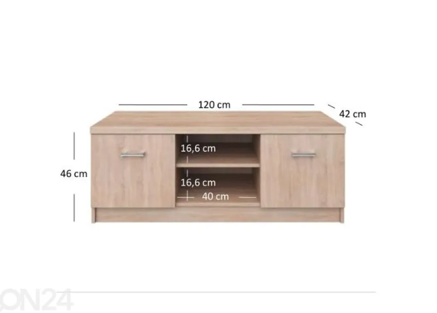 TV-taso Top mix 120 cm