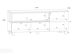 TV-taso Vegas 150 cm