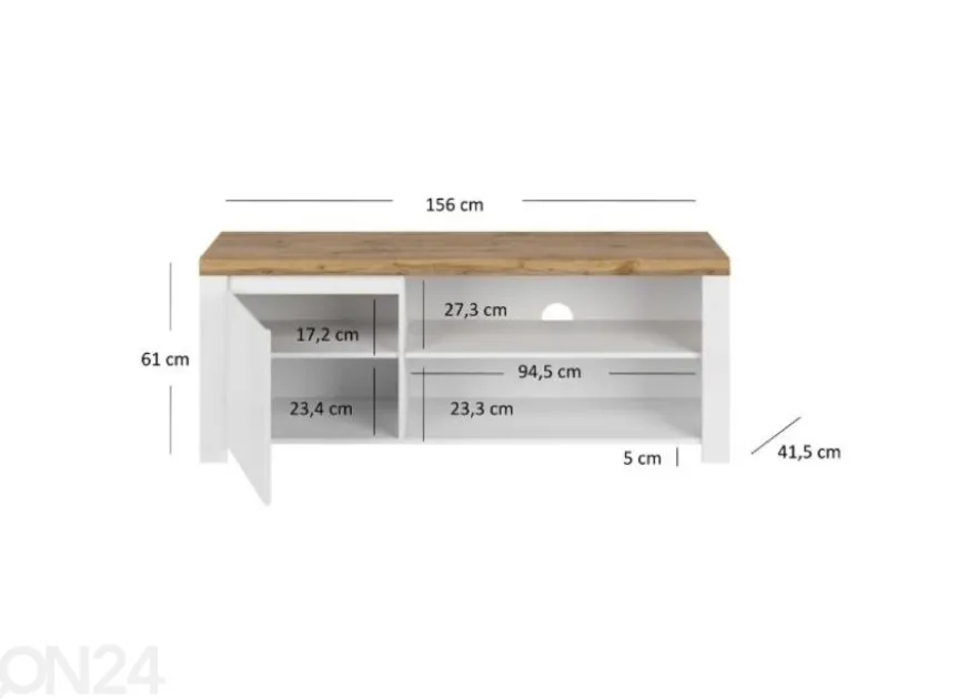 TV-taso Vigo 156 cm