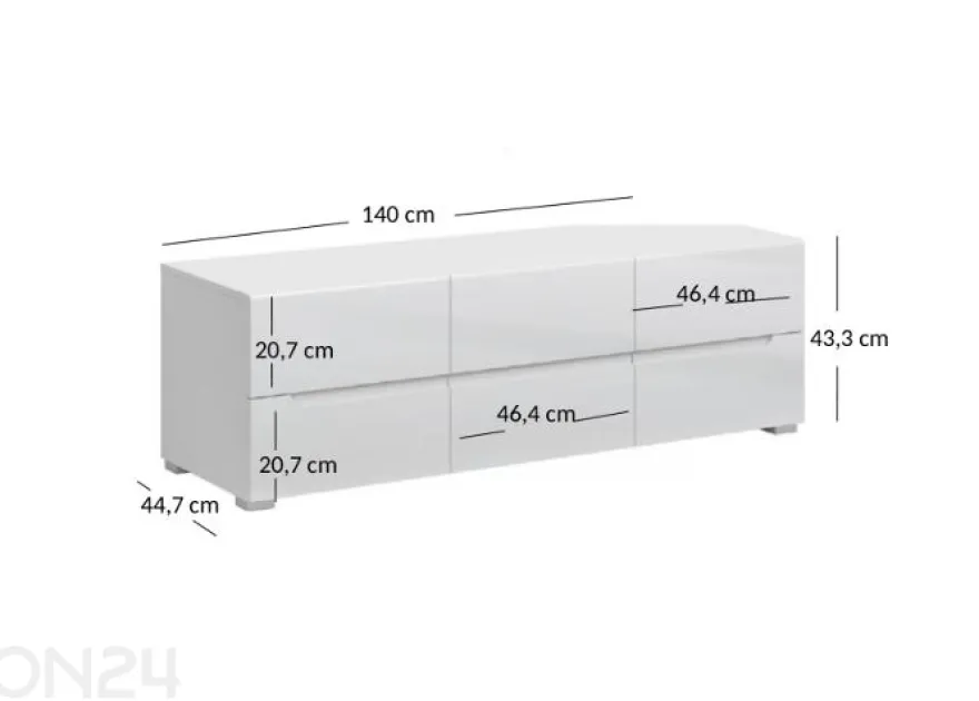 TV-taso Yolk 140 cm