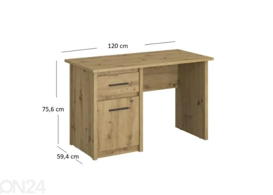 Työpöytä Ayson 120 cm