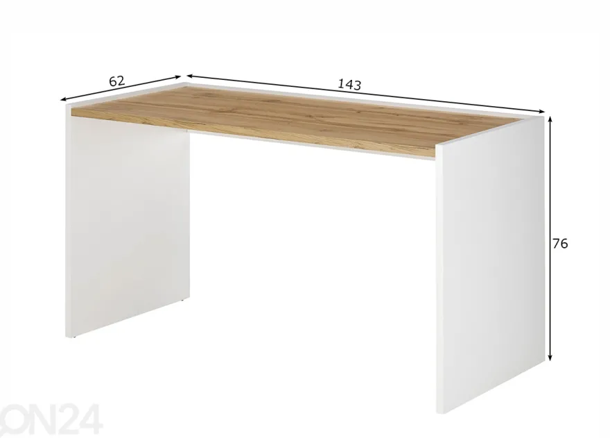 Työpöytä City 143 cm