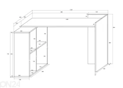 Työpöytä 122 cm