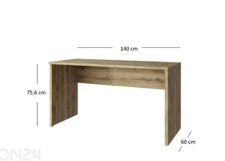 Työpöytä Doorset 140 cm