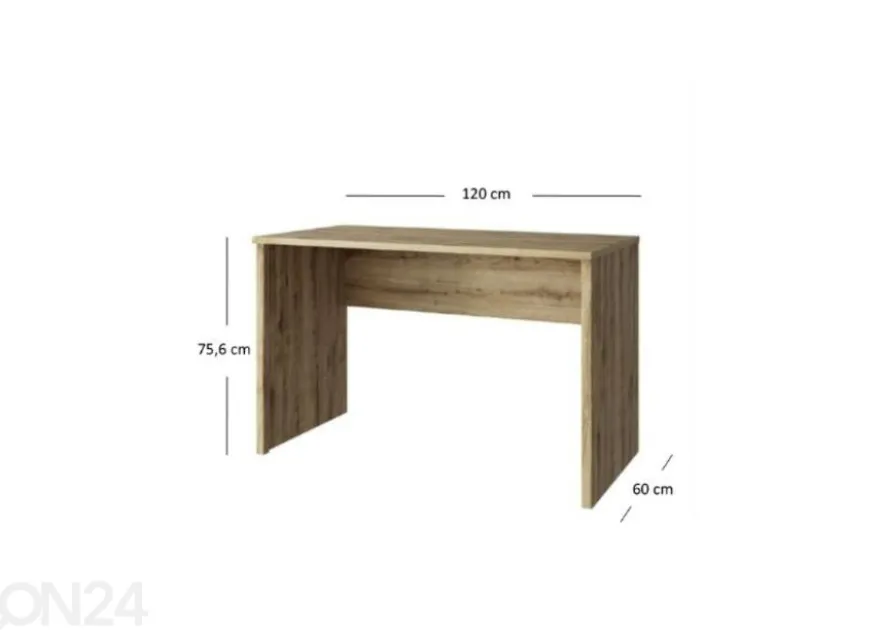 Työpöytä Doorset 120 cm