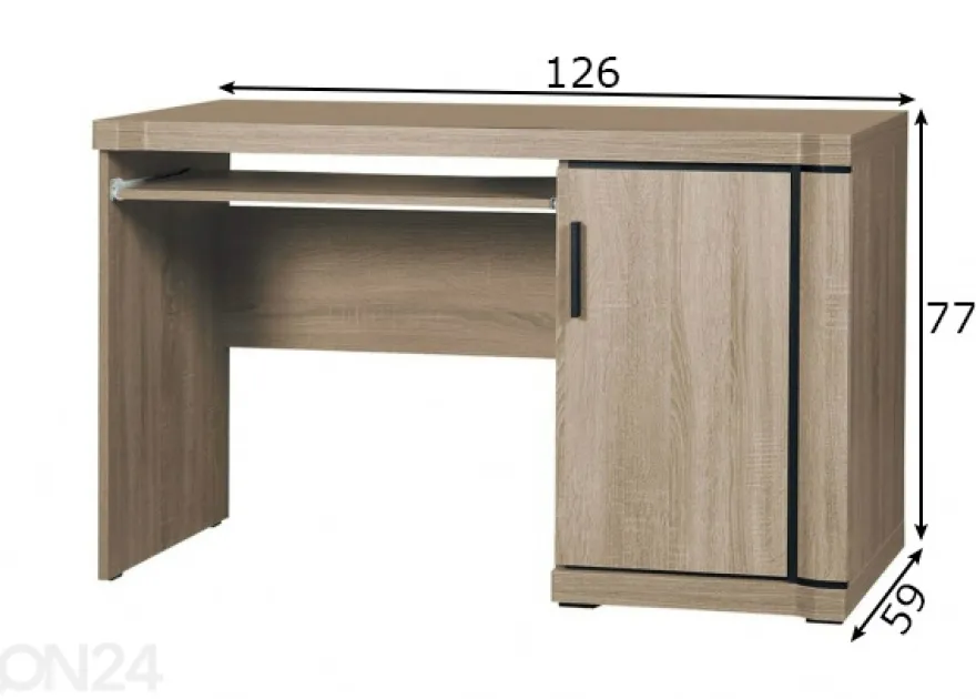 Työpöytä Laila 126 cm