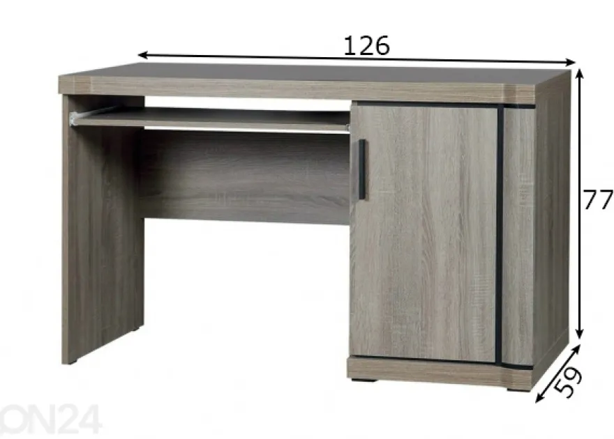 Työpöytä Laila 126 cm