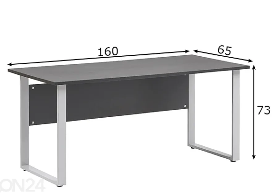 Työpöytä Minsk 160x65 cm