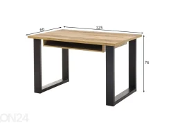 Työpöytä Sherwood 60x125 cm