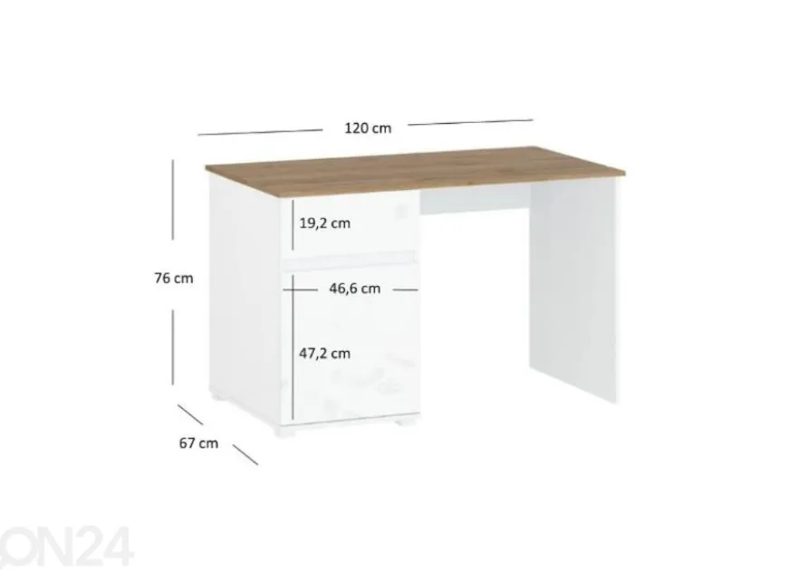 Työpöytä Vigo 120 cm