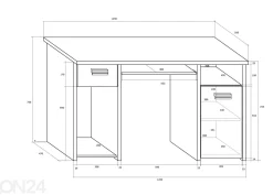 Työpöytä Ville 125 cm
