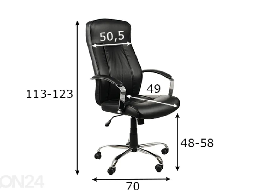 Työtuoli, musta