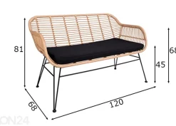 Ulkosohva Trieste 120 cm