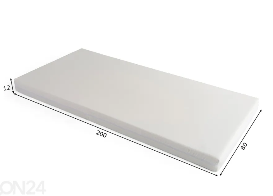 Vaahtomuovipatja Alva 80x200x12 cm