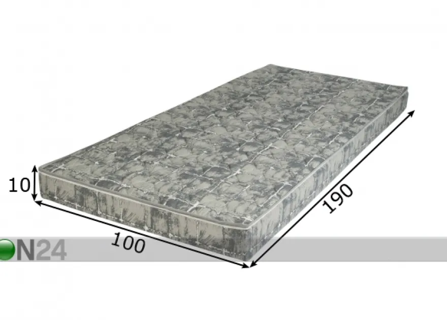Vaahtomuovipatja Hopp 100x190x10 cm