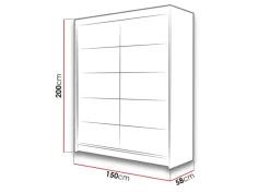 Vaatekaappi 150 cm