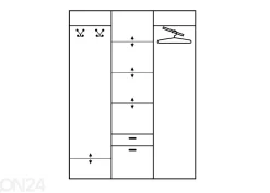 Vaatekaappi 149 cm